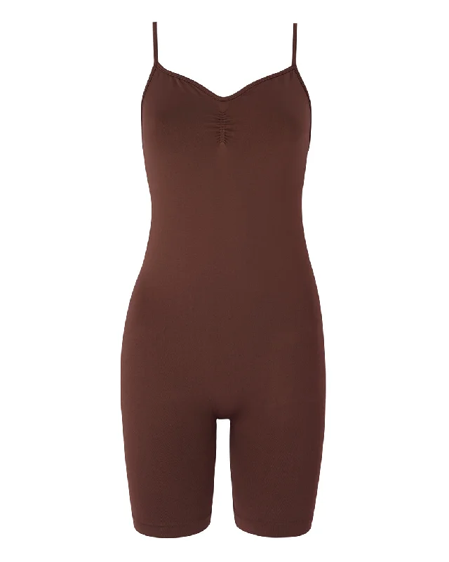 SPIRITED Shorts Unitard | Maroon