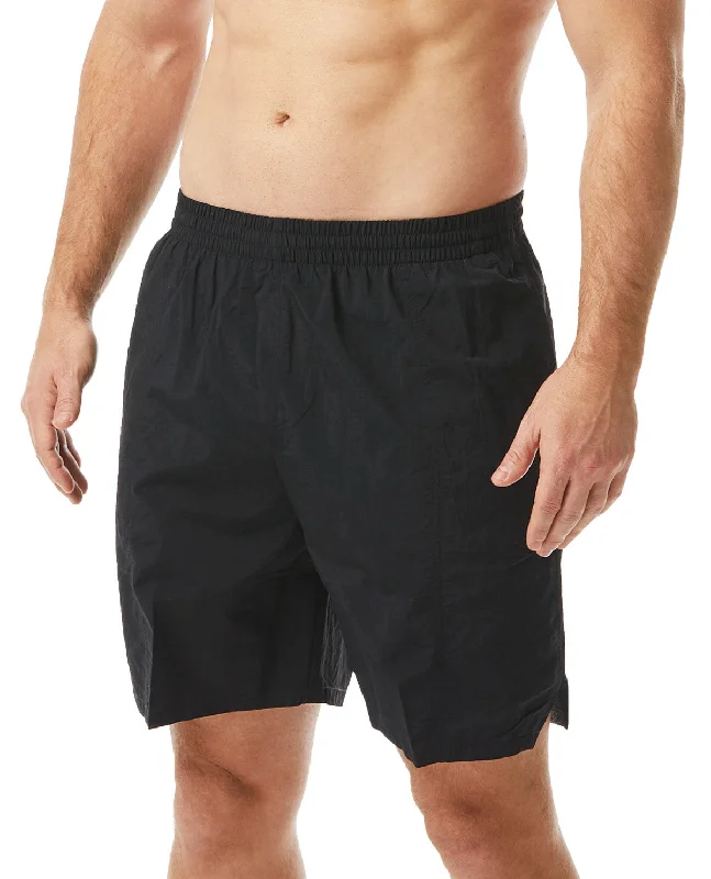 TYR Men's Black Deck Short with Logo - CRA Swim Team