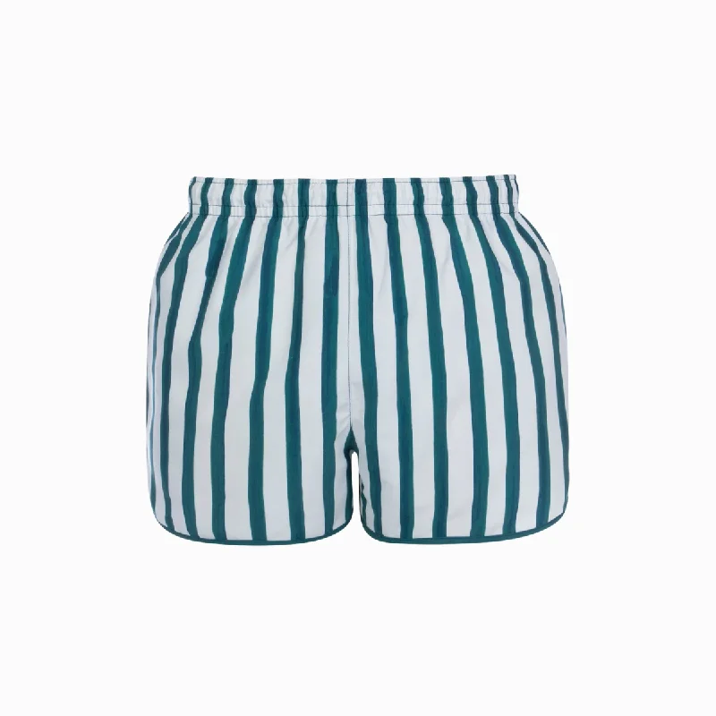 Jogger Shorts | Green Stripe