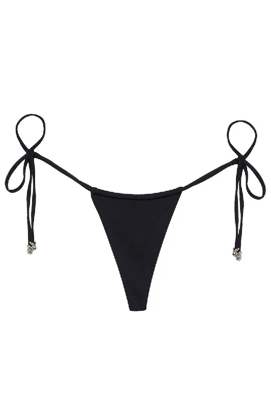 BLACK PLAYBOY BUNNY THONG