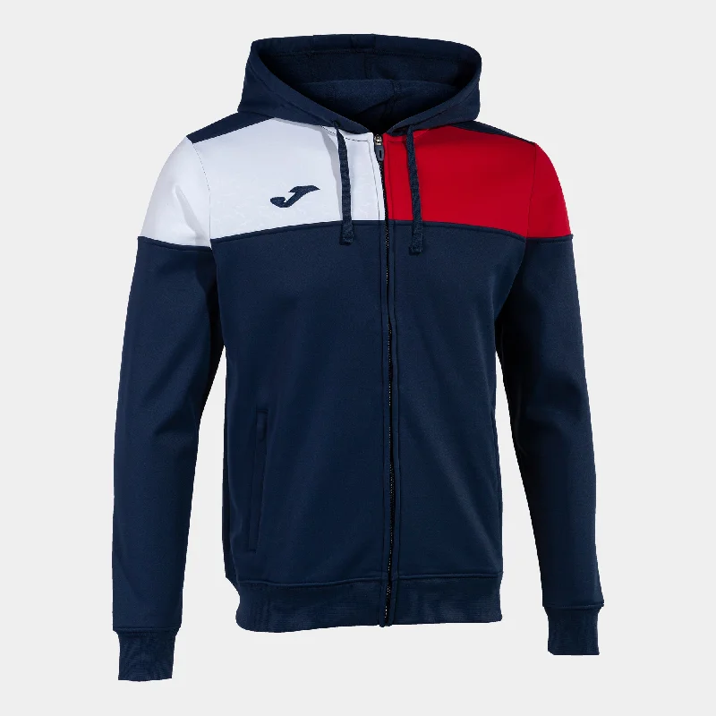 Joma Crew V Hoodie Jacket (Dark Navy/Red/White)