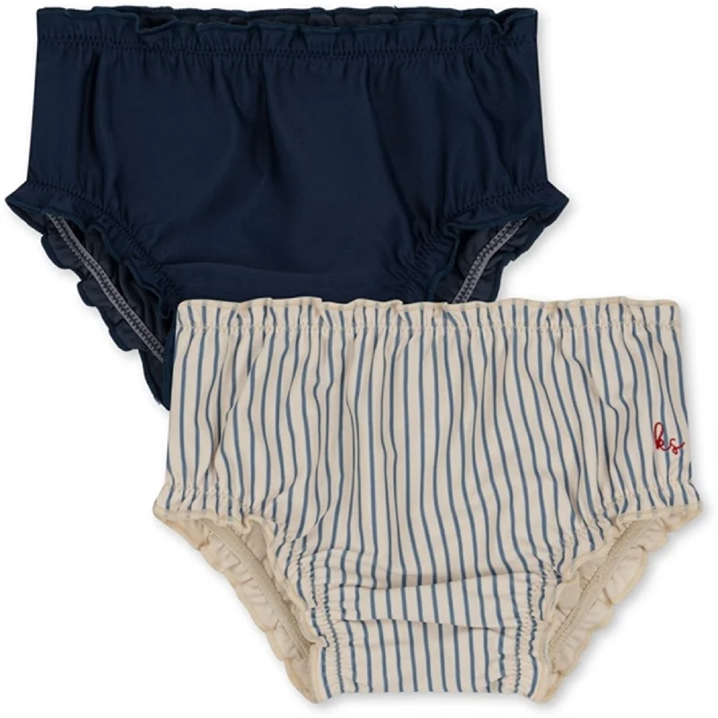 Konges Sløjd Blue Stripe 2-Pack Collette Baby Pants