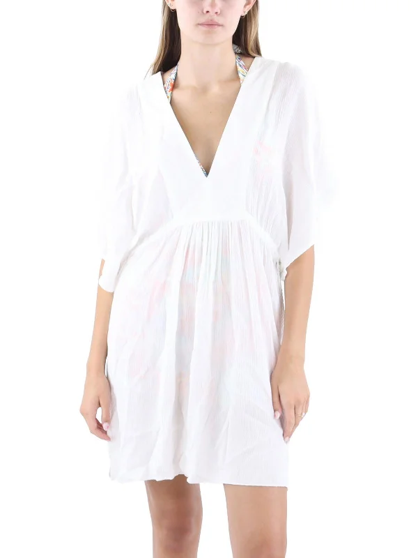 Womens V-Neck Tunic Cover-Up