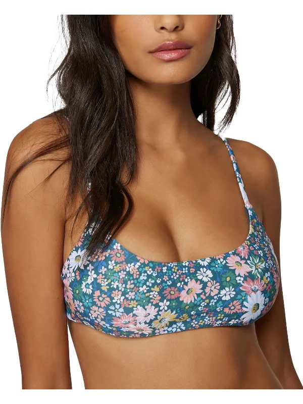 Womens Floral Lined Bikini Swim top