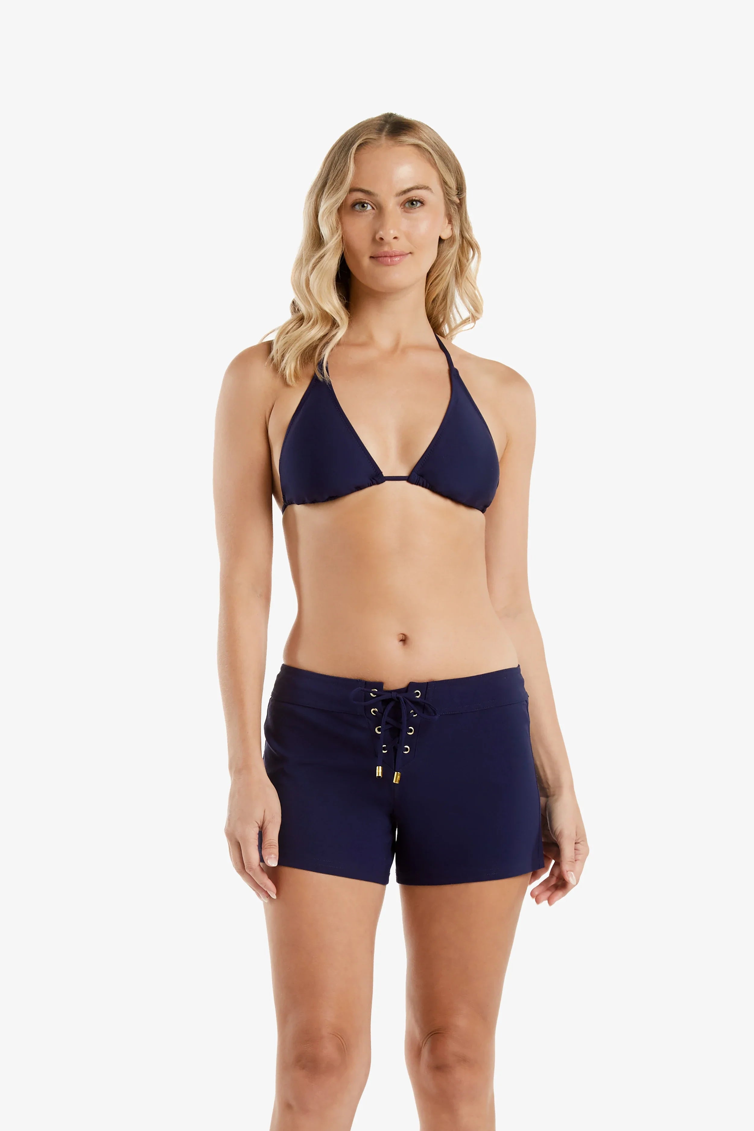 4" Lace-Up Board Short  |  Navy