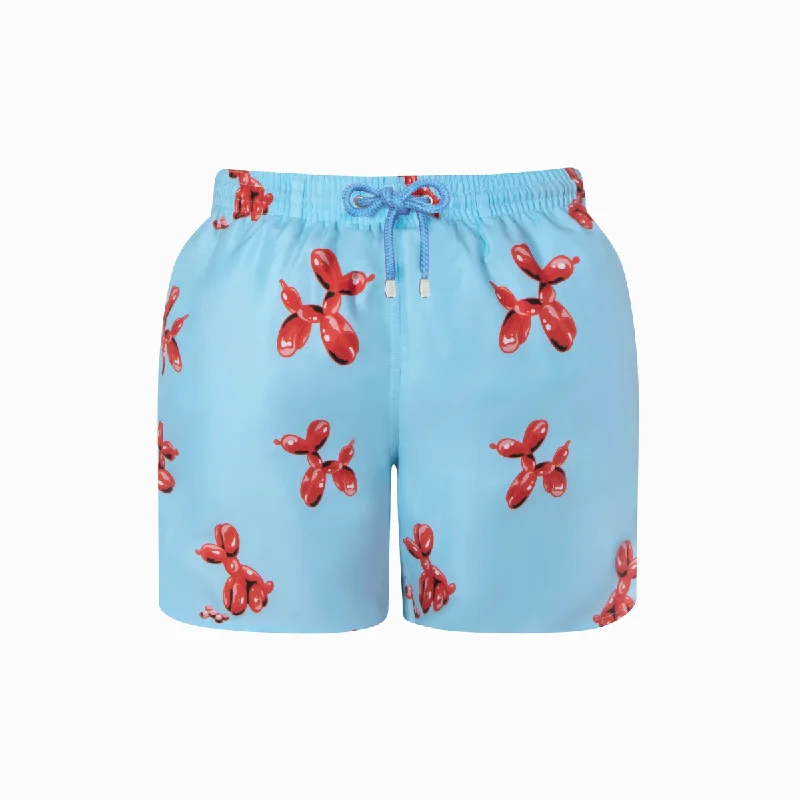 Mid-length Swim Shorts | Balloon Dogs / Blue