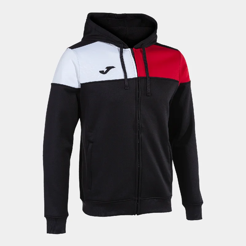 Joma Crew V Hoodie Jacket (Black/Red/White)