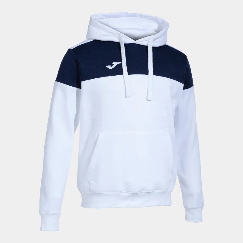 Joma Crew V Hoodie (White/Dark Navy)