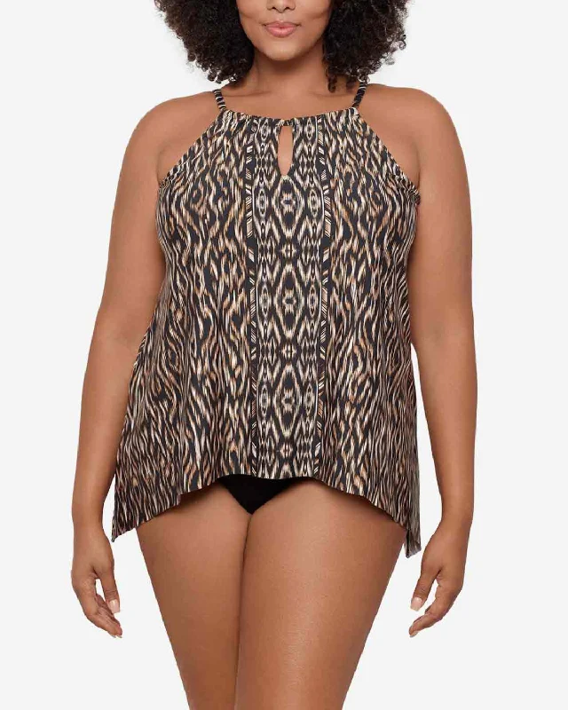 2025 Miraclesuit Women's Plus Topkapi Peephole Tankini Top - 6566260W