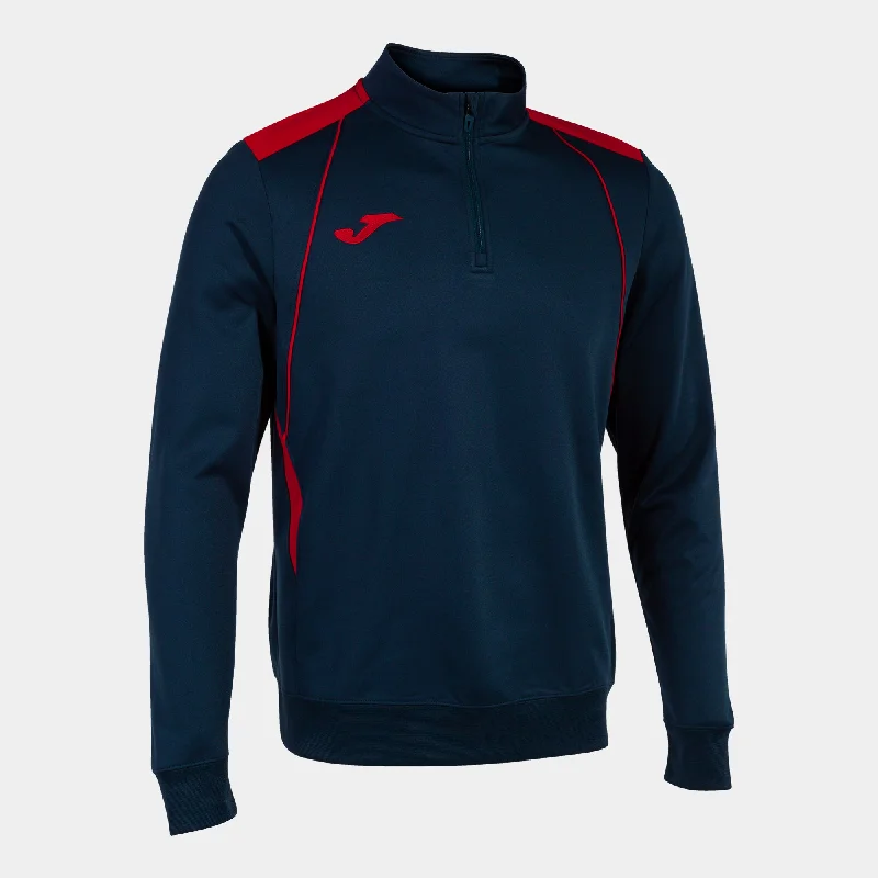 Joma Championship VII 1/2 Zip Sweatshirt (Dark Navy/Red)