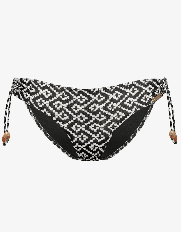 Ethno Craft Tie Side Bikini Pant - Black Canvas