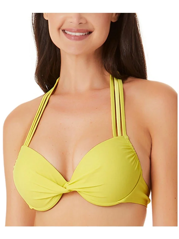 Juniors Womens Strappy Underwire Bikini Swim top