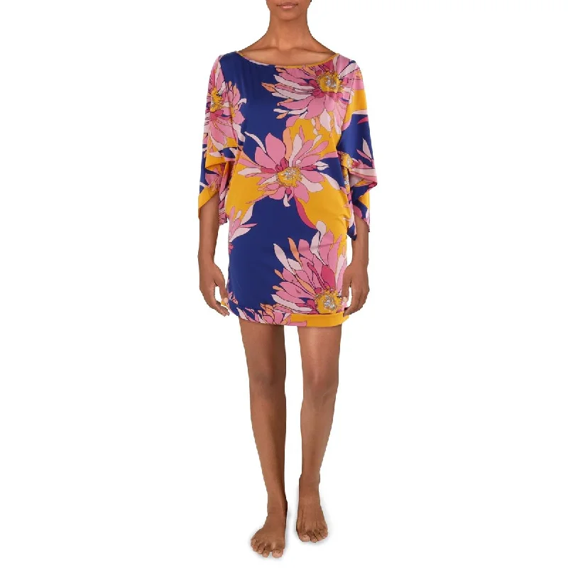 Womens Printed Stretch Cover-Up