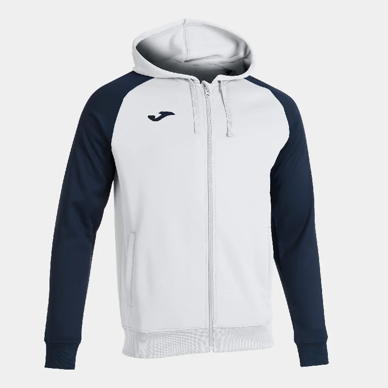 Joma Academy IV Hoodie Jacket (White/Dark Navy)