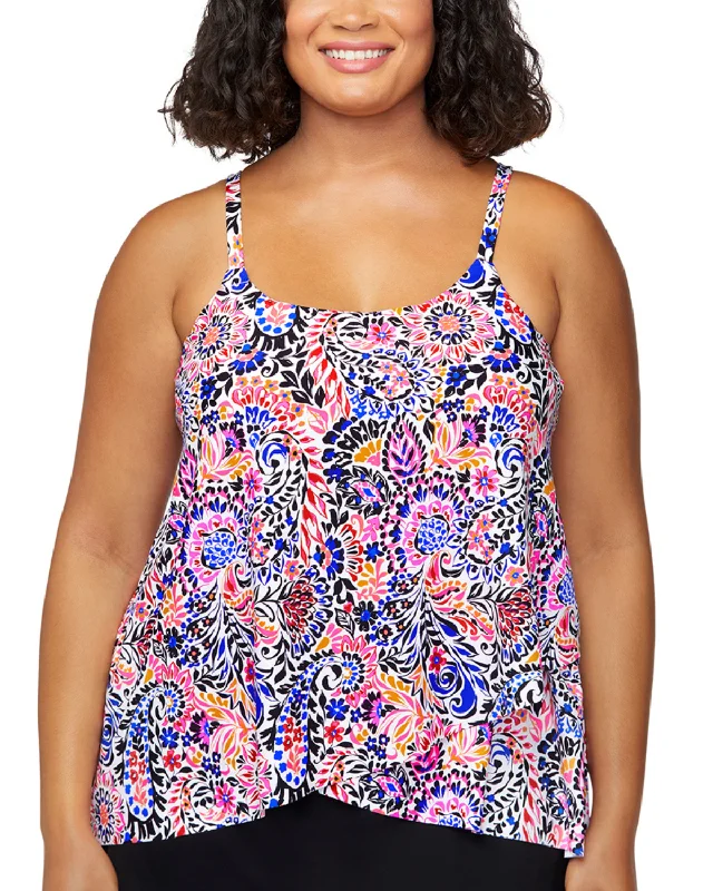 2025 Leilani Plus Sunrise Solstice Cape Town Underwire Tankini Top - N850158