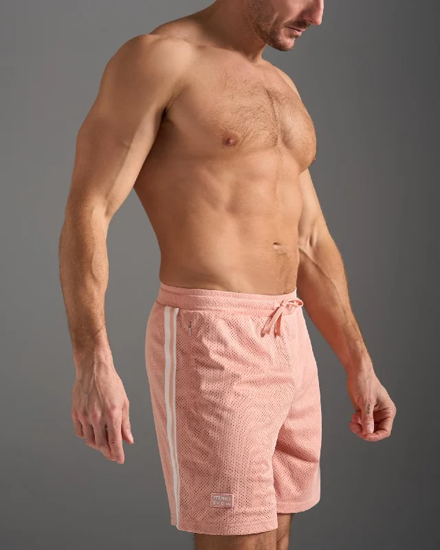 S.S.C. Fraternity Mesh 6" Short - Dusty Pink