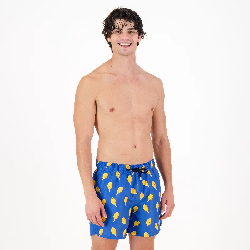 Mid-length Swim Shorts | Lolly / Cobalt