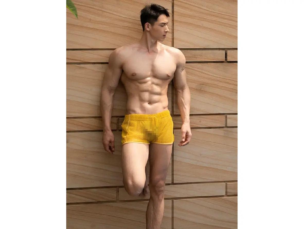 Gay Swim Shorts | SEOBEAN Swimwear Mesh See-Through Swim Shorts