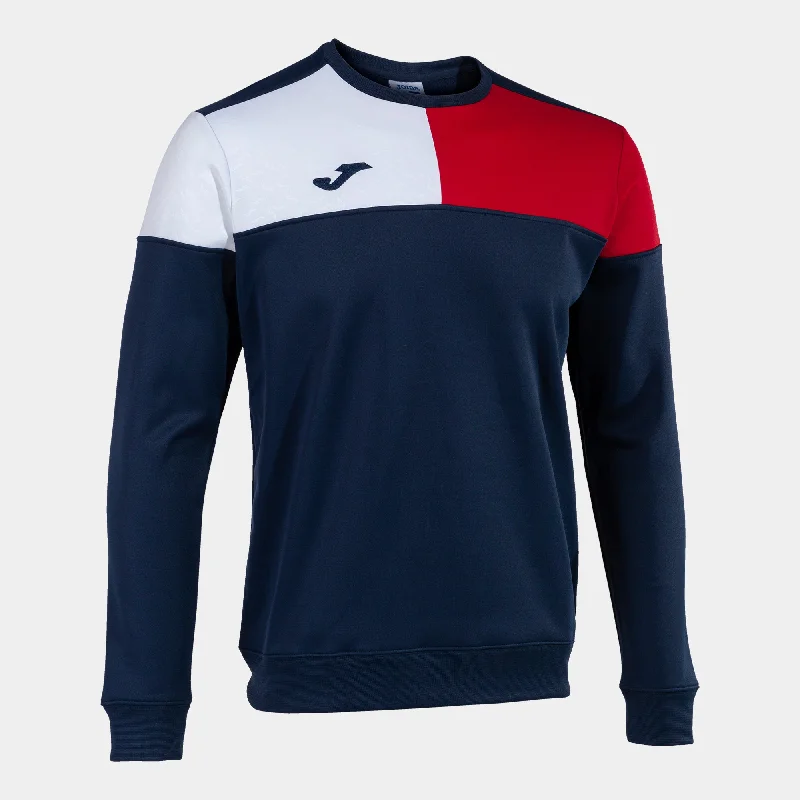 Joma Crew V Sweatshirt (Dark Navy/Red/White)