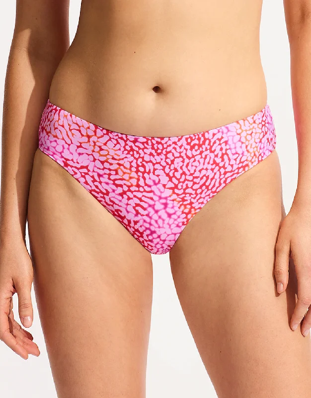 Sea Skin Retro Bikini Pant - Fuchsia Rose