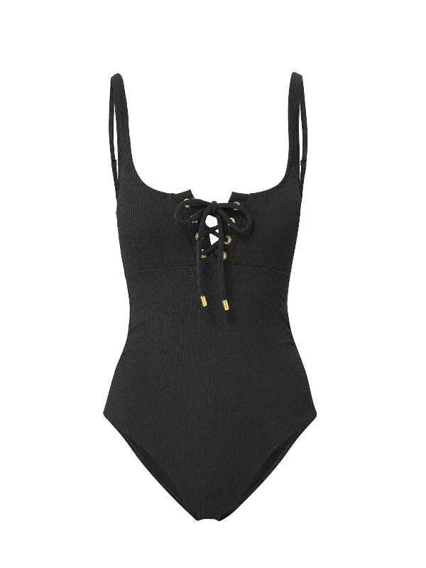 Taylor One Piece Black Texture