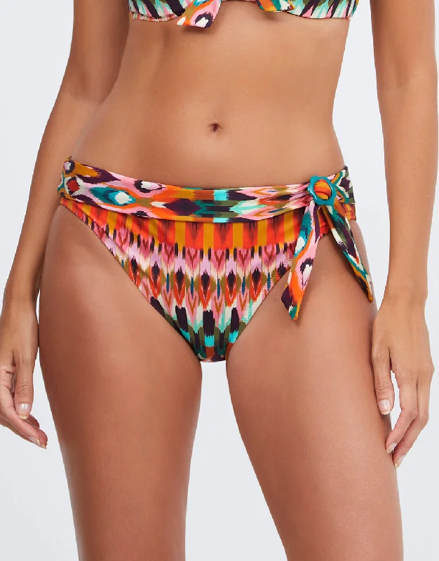 Ipanema Fold Bikini Pant - Pink Multi