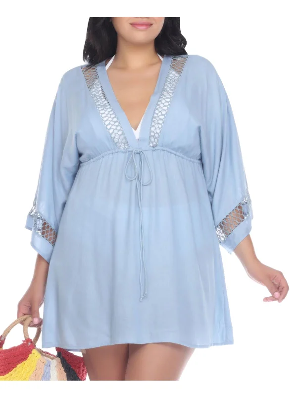 Plus Womens Crochet Summer Cover-Up