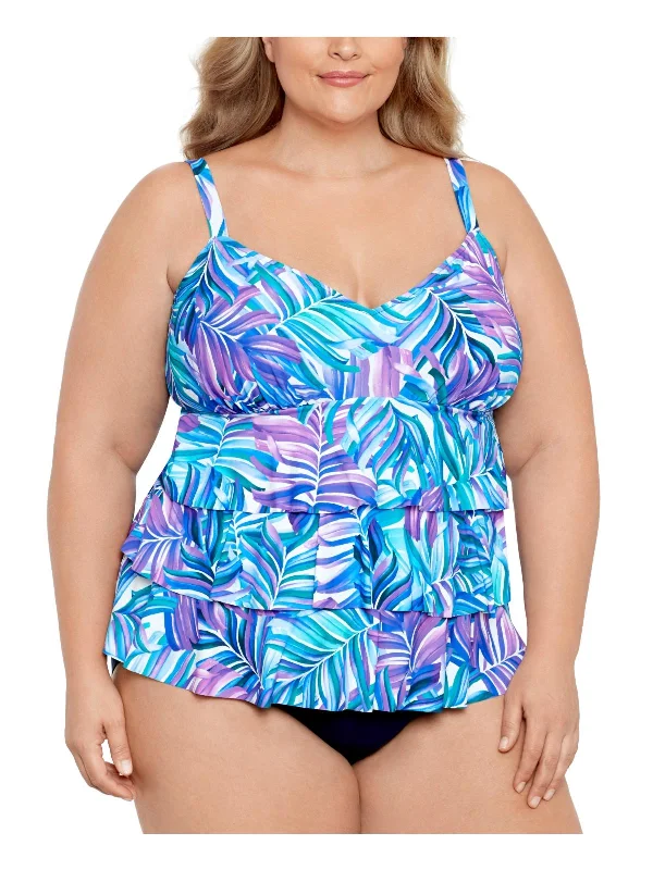 Plus Womens Beachwear Summer One-Piece Swimsuit