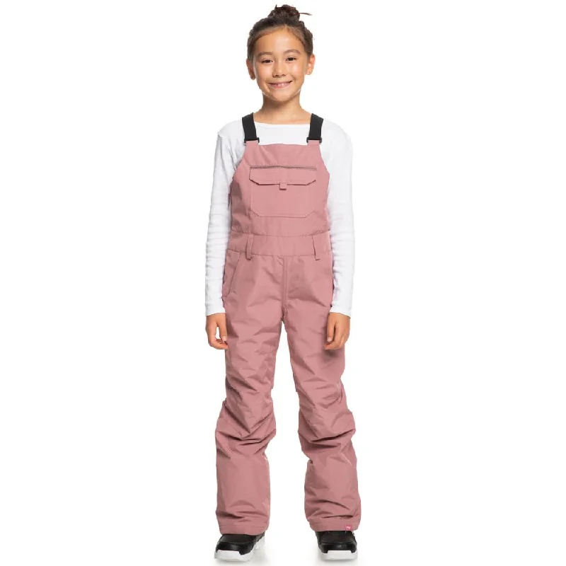 Roxy Non Stop Girls Bib Ski Pants - Dusty Rose