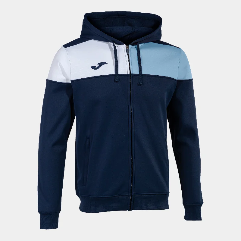 Joma Crew V Hoodie Jacket (Dark Navy/Sky/White)