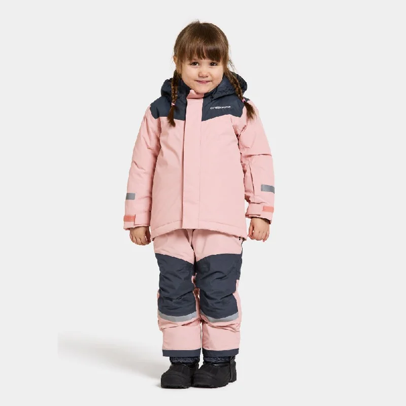 Didriksons Skare Kids Ski Jacket & Pants Set - Dusty Pink