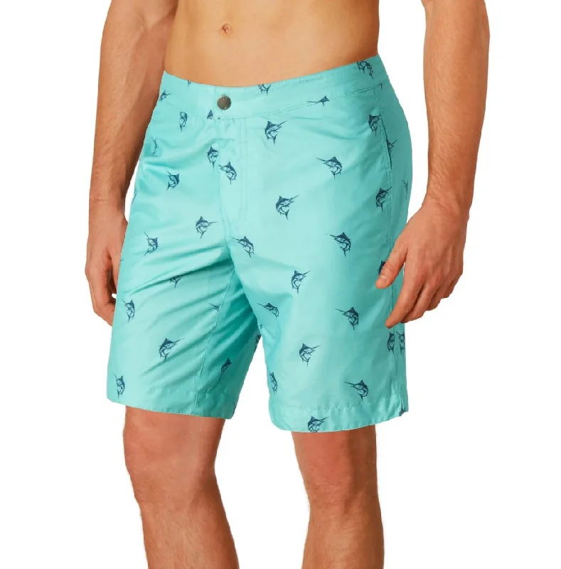 BOTO 41448 TURQUOISE MARLIN PRINT SWIM SHORTS