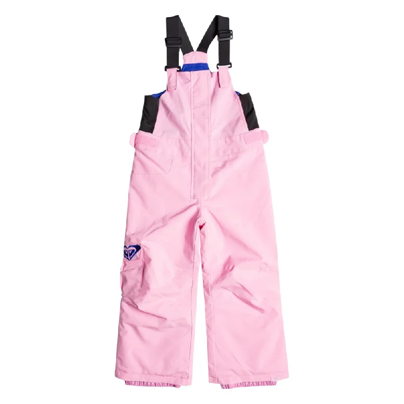 Roxy Lola Girls Ski Bib Pants - Pink Frosting 1-2 yrs only