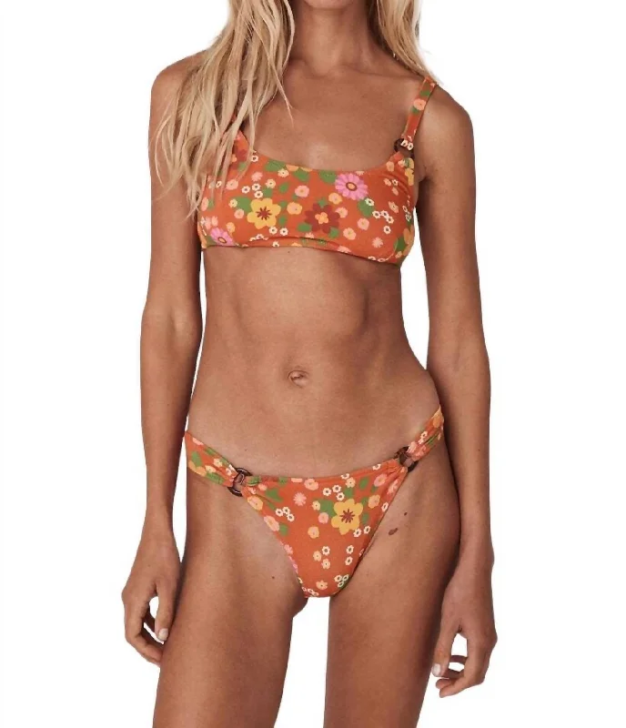 Pomelia Ring Pant Bikini Bottom In Retro