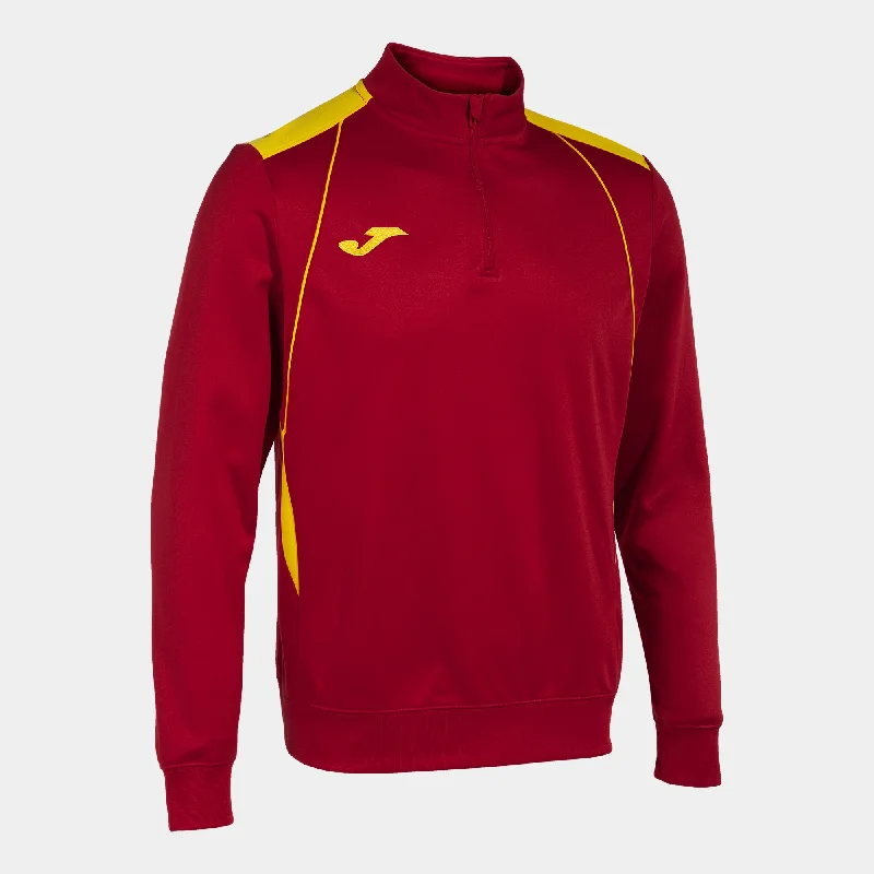 Joma Championship VII 1/2 Zip Sweatshirt (Red/Yellow)