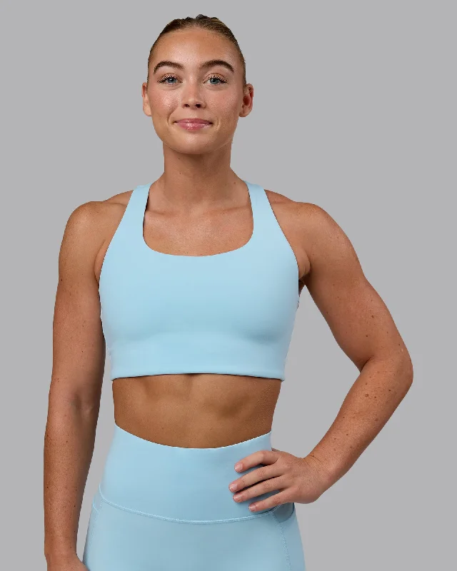 Ace Long Line Bra - Glacial Blue