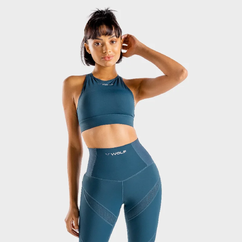 Wolf Sports Bra - Peacock