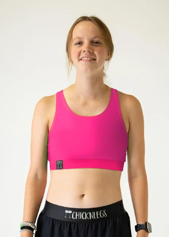 Neon Pink OG Sports Bra