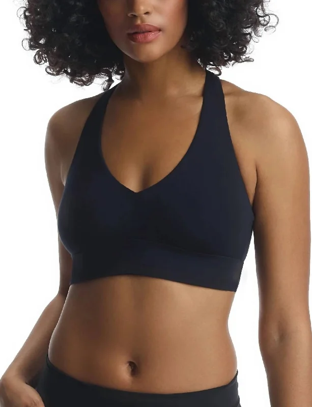 Butter Comfy Racerback Bralette In Midnight