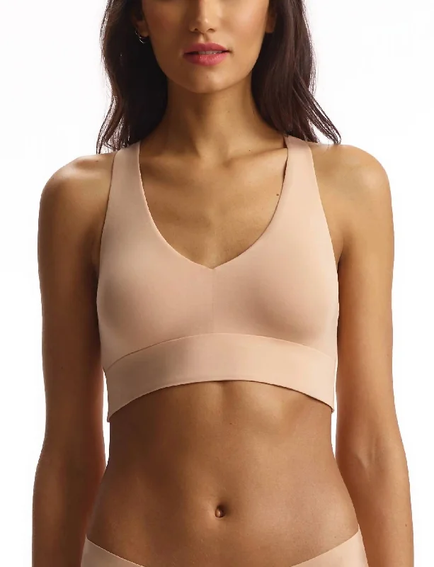 Butter Comfy Racerback Bralette In True Nude