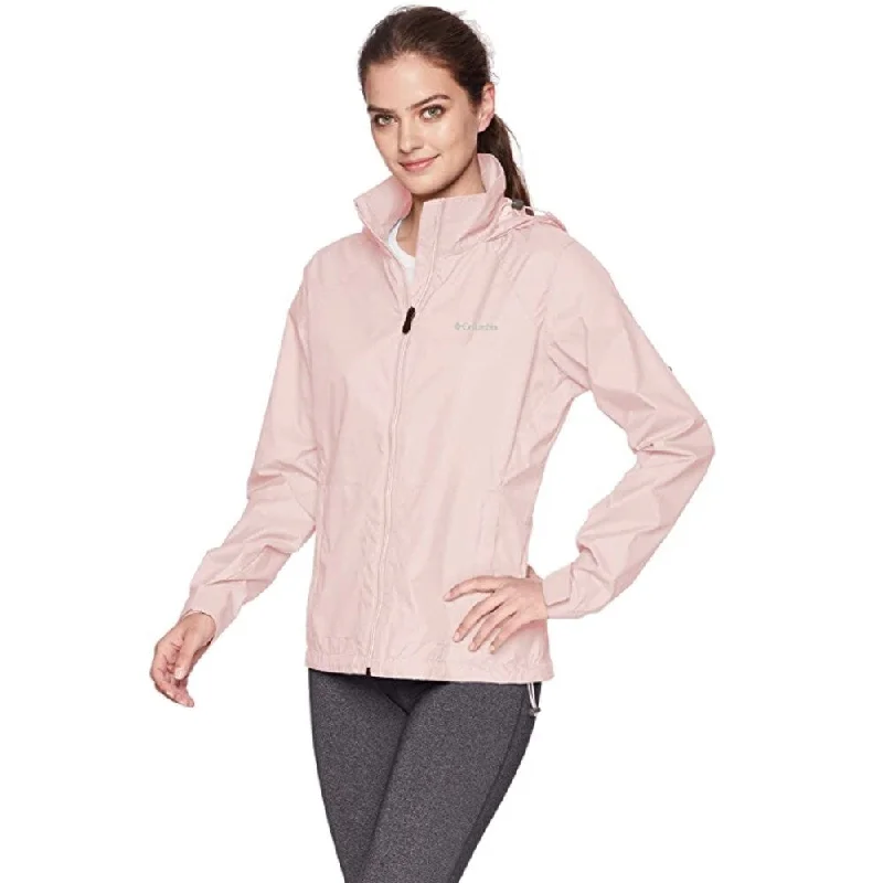 Columbia Women's Switchback III Adjustable Waterproof Rain Jacket Mineral Pink Size Extra Large - X-Large