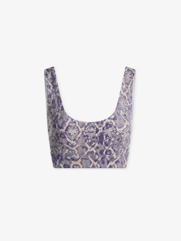 Let's Move Severn Bralette Blue Mix Lace Snake