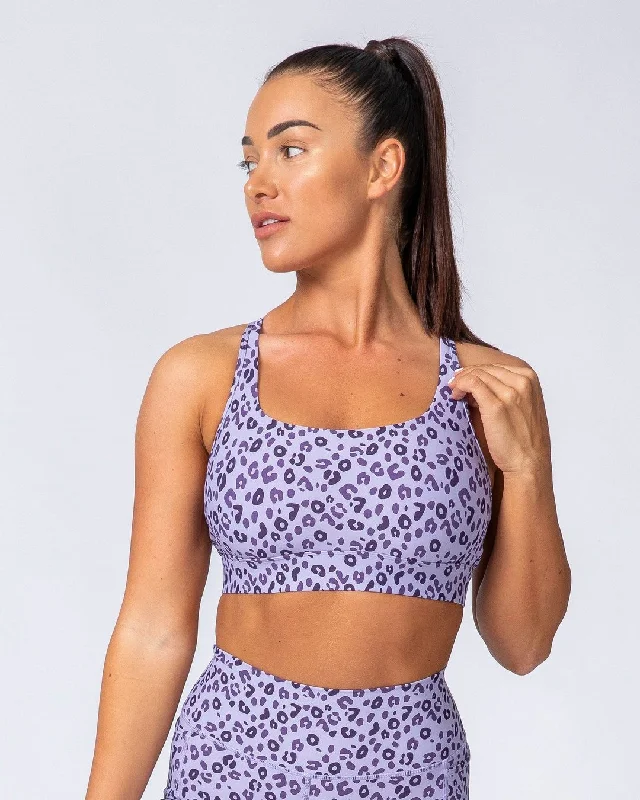 Max Rep Bra - Purple Leopard